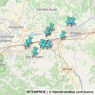 Mappa Via Mezzopiano, 56028 San Miniato PI, Italia (2.86583)
