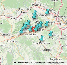 Mappa Via Mezzopiano, 56028 San Miniato PI, Italia (9.75867)