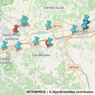 Mappa Piazza Trieste, 56028 San Miniato PI, Italia (6.01667)