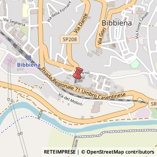 Mappa Via Piangere, 5, 52011 Bibbiena, Arezzo (Toscana)