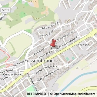 Mappa Viale Europa, 59, 61034 Fossombrone, Pesaro e Urbino (Marche)