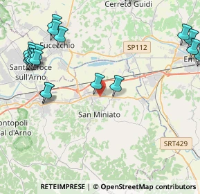 Mappa Via Pinocchio, 56028 San Miniato PI, Italia (5.8835)