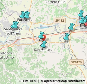 Mappa Via Pinocchio, 56028 San Miniato PI, Italia (6.4385)