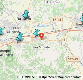 Mappa Via Pinocchio, 56028 San Miniato PI, Italia (6.16636)