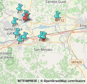 Mappa Via Pinocchio, 56028 San Miniato PI, Italia (4.36091)