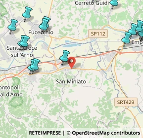 Mappa Via Pinocchio, 56028 San Miniato PI, Italia (6.3975)