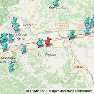 Mappa Via Pinocchio, 56028 San Miniato PI, Italia (6.5555)