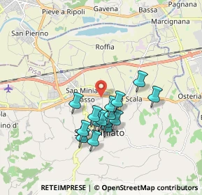 Mappa Via Pinocchio, 56028 San Miniato PI, Italia (1.494)