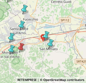 Mappa Piazza Sandro Pertini, 56028 San Miniato PI, Italia (6.4475)