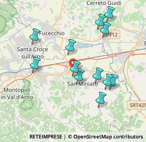 Mappa Piazza Sandro Pertini, 56028 San Miniato PI, Italia (3.88167)