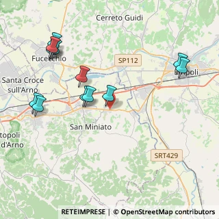 Mappa Via Covina, 56028 San Miniato PI, Italia (4.76583)