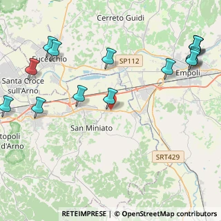 Mappa Via Covina, 56028 San Miniato PI, Italia (6.022)