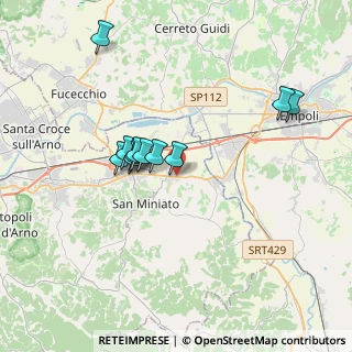Mappa Via Covina, 56028 San Miniato PI, Italia (3.21818)