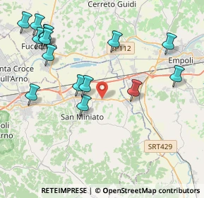 Mappa Via Covina, 56028 San Miniato PI, Italia (4.96267)