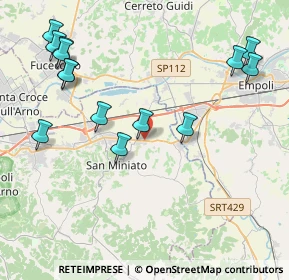 Mappa Via Covina, 56028 San Miniato PI, Italia (4.95357)