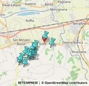 Mappa Via Covina, 56028 San Miniato PI, Italia (1.82769)