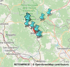Mappa Via Arno, 52011 Bibbiena AR, Italia (9.65133)