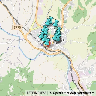 Mappa Via Arno, 52011 Bibbiena AR, Italia (0.521)