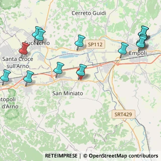 Mappa Piazza Cesare Capoquadri, 56028 San Miniato PI, Italia (6.01733)