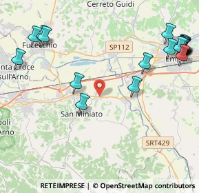 Mappa Piazza Cesare Capoquadri, 56028 San Miniato PI, Italia (5.998)