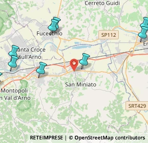 Mappa Via A. Manzoni, 56028 San Miniato PI, Italia (6.47091)
