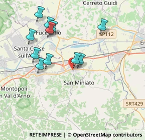 Mappa Via A. Manzoni, 56028 San Miniato PI, Italia (3.90909)