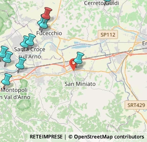 Mappa Via A. Manzoni, 56028 San Miniato PI, Italia (6.27333)