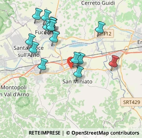 Mappa Via A. Manzoni, 56028 San Miniato PI, Italia (3.972)