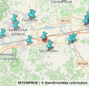 Mappa Via A. Manzoni, 56028 San Miniato PI, Italia (5.96368)