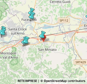 Mappa Via A. Manzoni, 56028 San Miniato PI, Italia (6.69308)