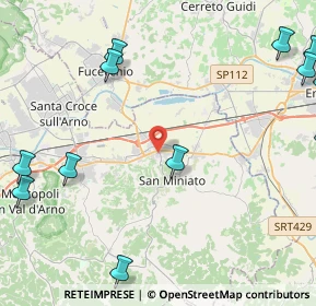 Mappa Via A. Manzoni, 56028 San Miniato PI, Italia (7.04)