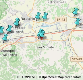 Mappa Via A. Manzoni, 56028 San Miniato PI, Italia (5.79722)