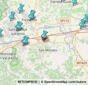 Mappa Via A. Manzoni, 56028 San Miniato PI, Italia (6.364)