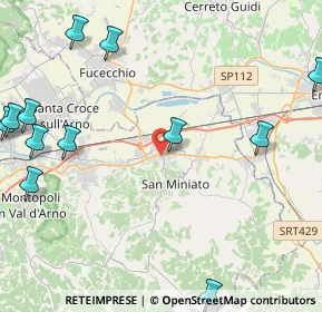 Mappa Via A. Manzoni, 56028 San Miniato PI, Italia (6.66857)