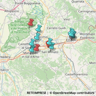 Mappa Via A. Manzoni, 56028 San Miniato PI, Italia (6.455)