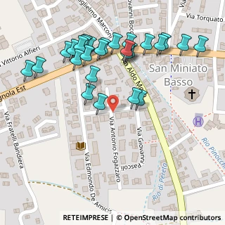 Mappa Via A. Manzoni, 56028 San Miniato PI, Italia (0.14286)