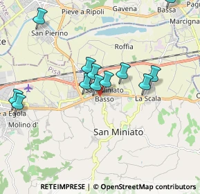 Mappa Via A. Manzoni, 56028 San Miniato PI, Italia (2.44133)