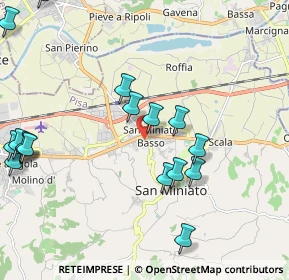 Mappa Via A. Manzoni, 56028 San Miniato PI, Italia (2.899)