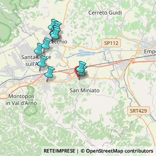 Mappa Via A. Manzoni, 56028 San Miniato PI, Italia (4.05818)