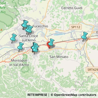 Mappa Via Padre Ernesto Balducci, 56028 San Miniato PI, Italia (4.285)
