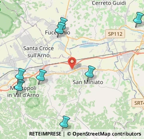 Mappa Via Padre Ernesto Balducci, 56028 San Miniato PI, Italia (6.42636)