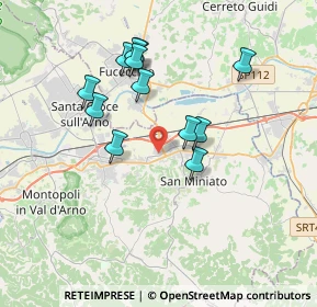 Mappa Via Padre Ernesto Balducci, 56028 San Miniato PI, Italia (3.39583)