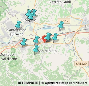 Mappa Piazza Vincenzo Cuoco, 56028 San Miniato PI, Italia (3.16364)