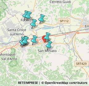 Mappa Piazza Vincenzo Cuoco, 56028 San Miniato PI, Italia (3.38818)