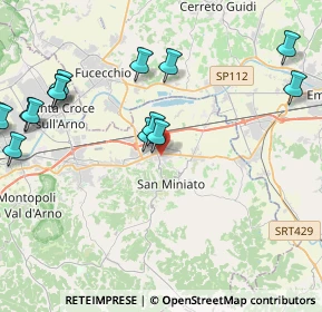 Mappa Piazza Vincenzo Cuoco, 56028 San Miniato PI, Italia (6.233)