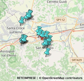 Mappa Piazza Vincenzo Cuoco, 56028 San Miniato PI, Italia (2.984)