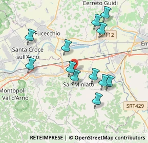 Mappa Piazza Vincenzo Cuoco, 56028 San Miniato PI, Italia (3.78167)