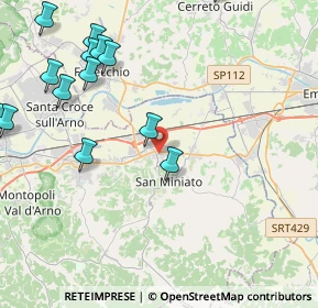 Mappa Piazza Vincenzo Cuoco, 56028 San Miniato PI, Italia (6.31444)