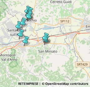 Mappa Piazza Vincenzo Cuoco, 56028 San Miniato PI, Italia (4.20909)