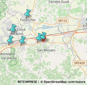 Mappa Piazza Vincenzo Cuoco, 56028 San Miniato PI, Italia (6.26636)